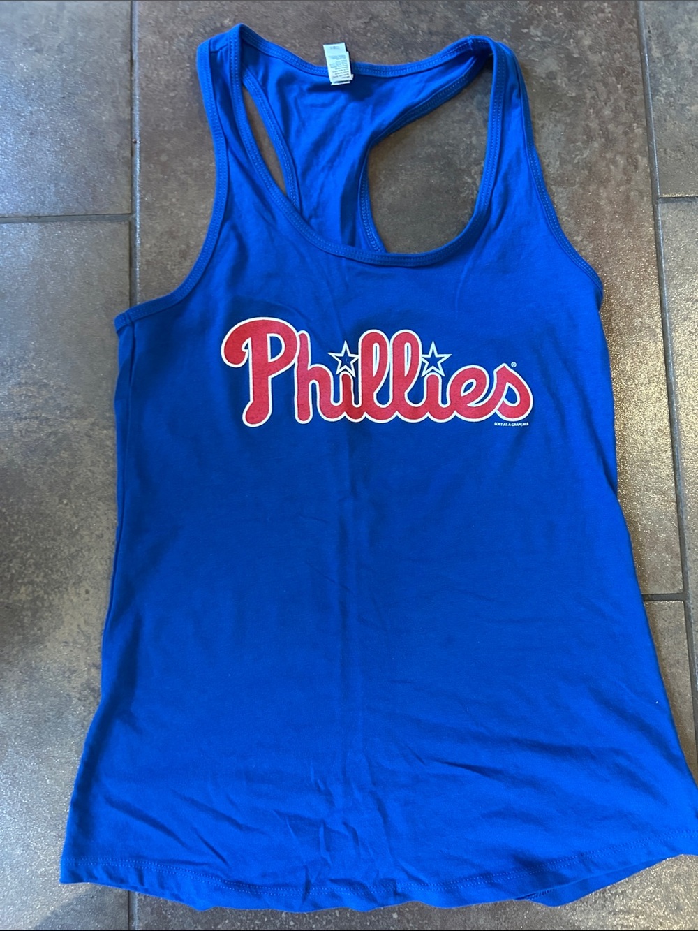 Next Level Apparel Royal Blue Phillies Tank Top